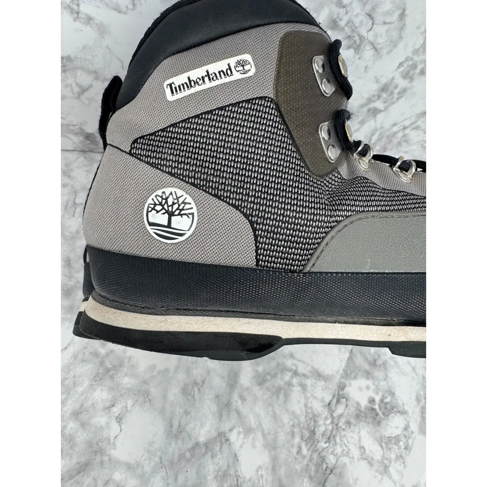 Timberland Euro Hiker Shell Toe Grey Black Mens Hiking trail boots  Size 10‎